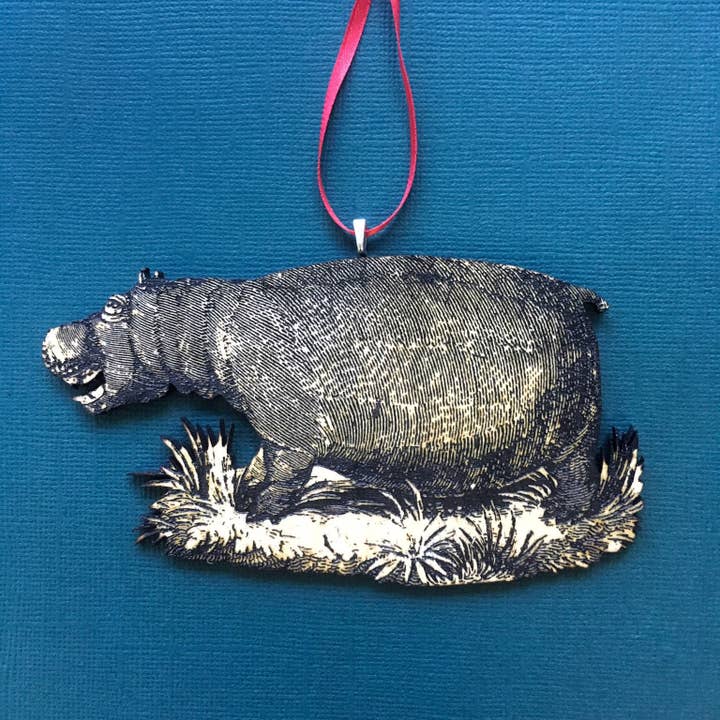 Toad Hill Farm - Wholesale Ornament - Hippo Ornament