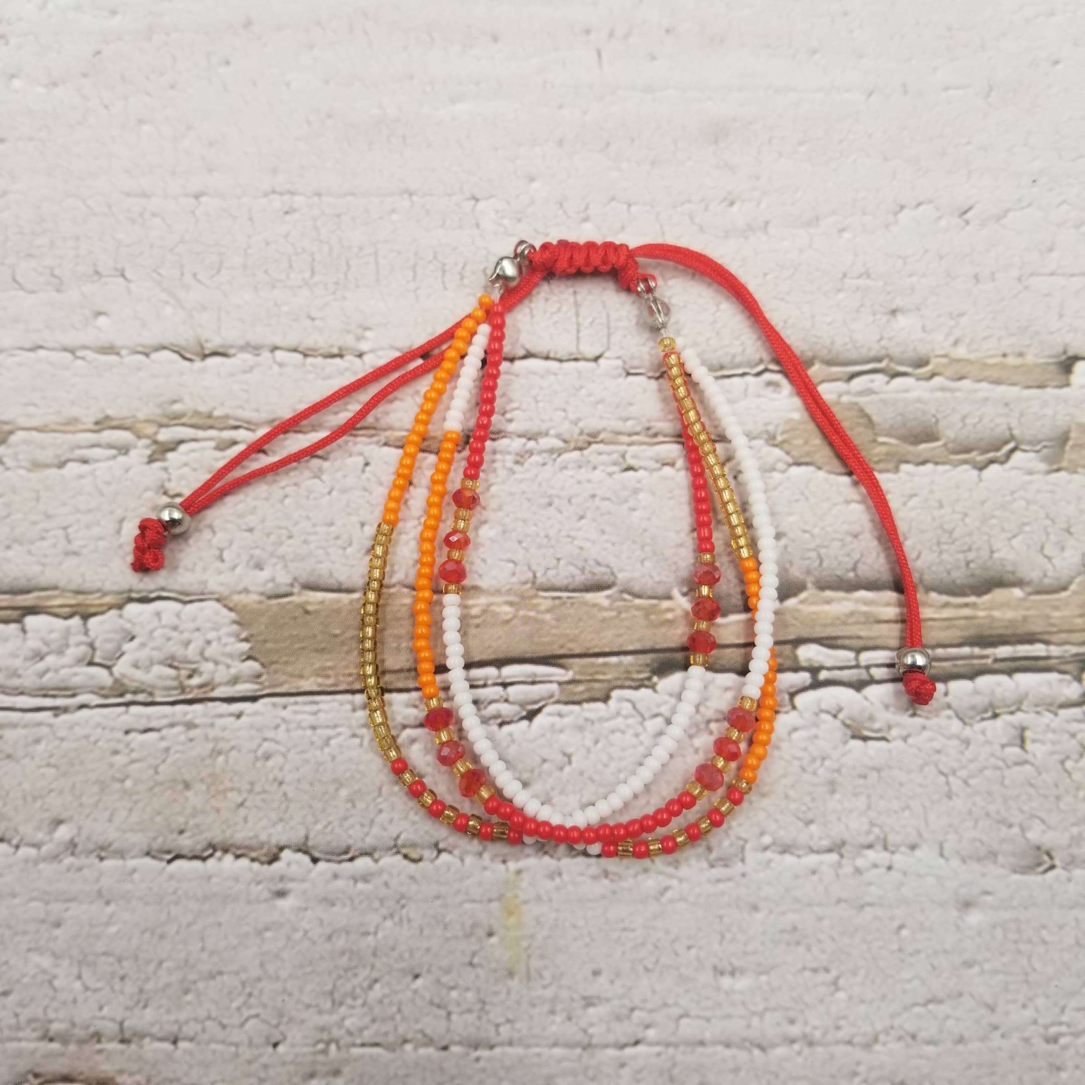 Treasure Wholesale - Wholesale Beaded Bracelet - Boho Layered Colorful Beads Bracelet9