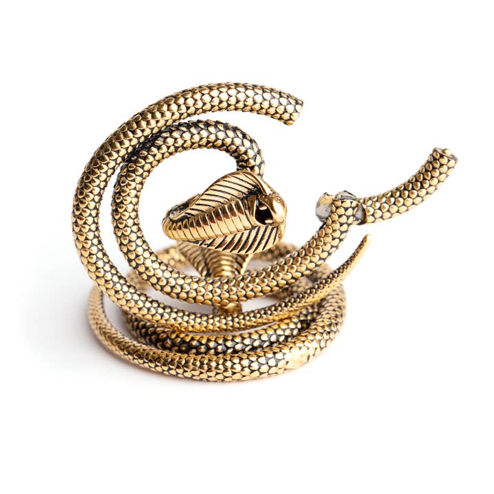 Eros Plugs - Wholesale Single Earring - Silver or Gold Snake Ear weights / Hangers / Gauges2