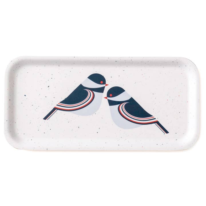 Chickadee Birch Serving Tray for wholesale by Blue Kite Press