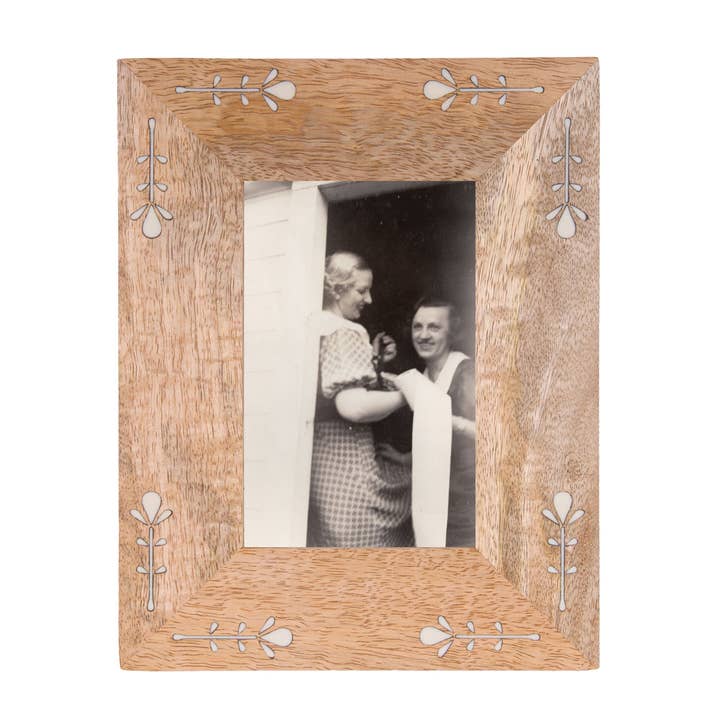 4x6 Lana Floral Wood Photo Frame for wholesale by Foreside Home & Garden