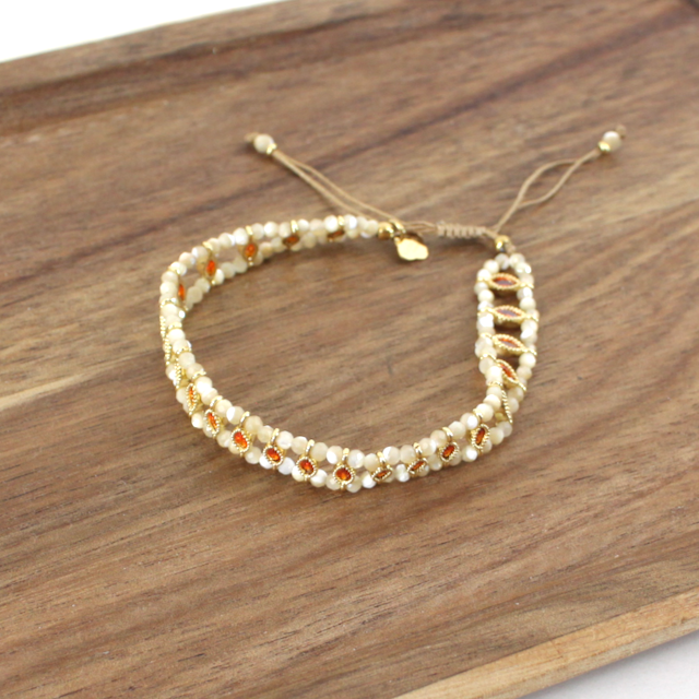 Pretty Persuasions - Wholesale Beaded Bracelet - B25264 Handmade Mini Crystal/Stone Bead Wrap Bracelet2