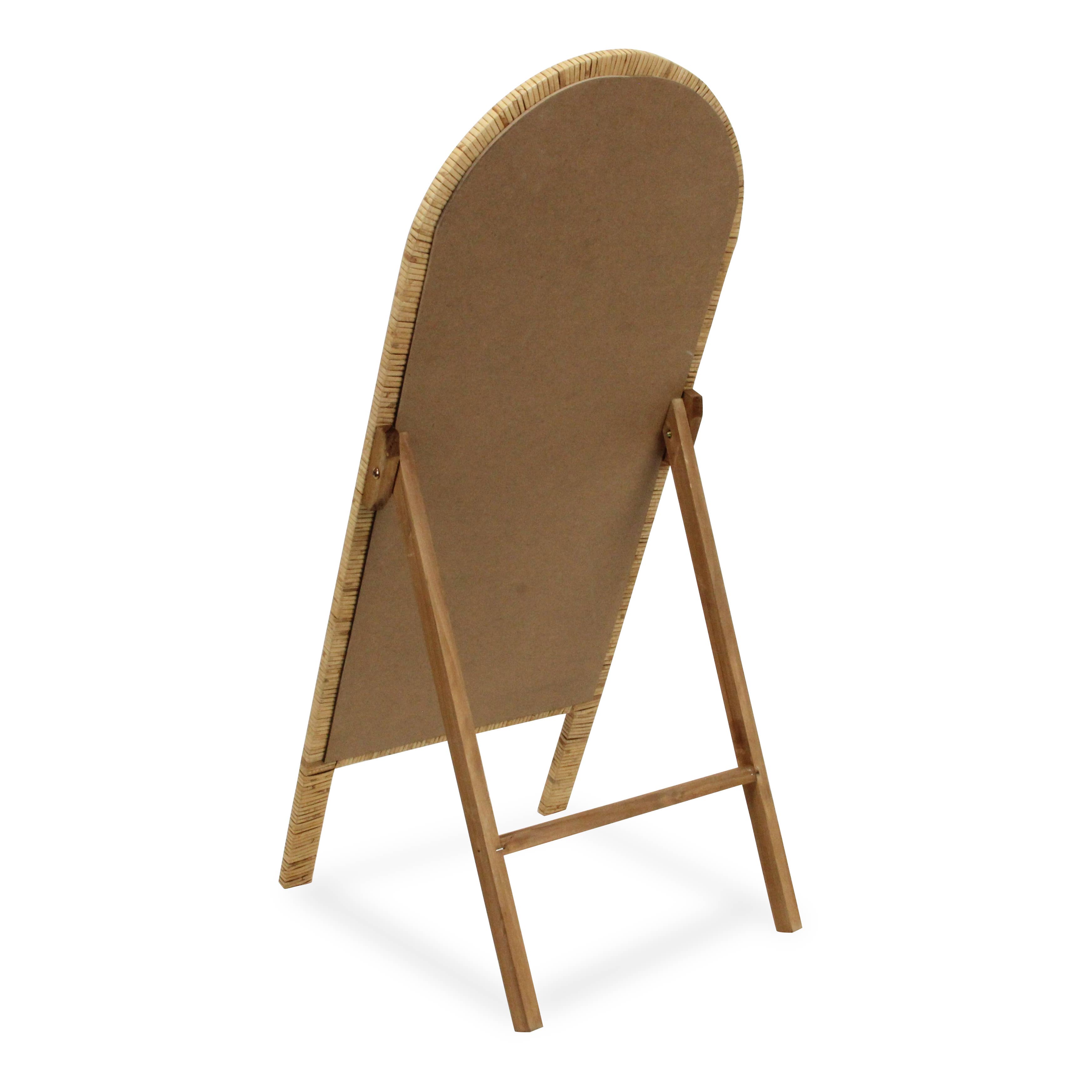 Cheungs Home Decor - Wholesale Chalkboard - Roussilon Curved Rattan Wrapped Standing Chalkboard3