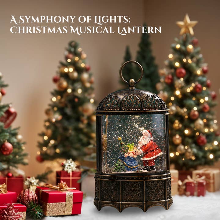 SINT - Wholesale Christmas Decoration - SINT Christmas Vintage Snow Globe Lantern