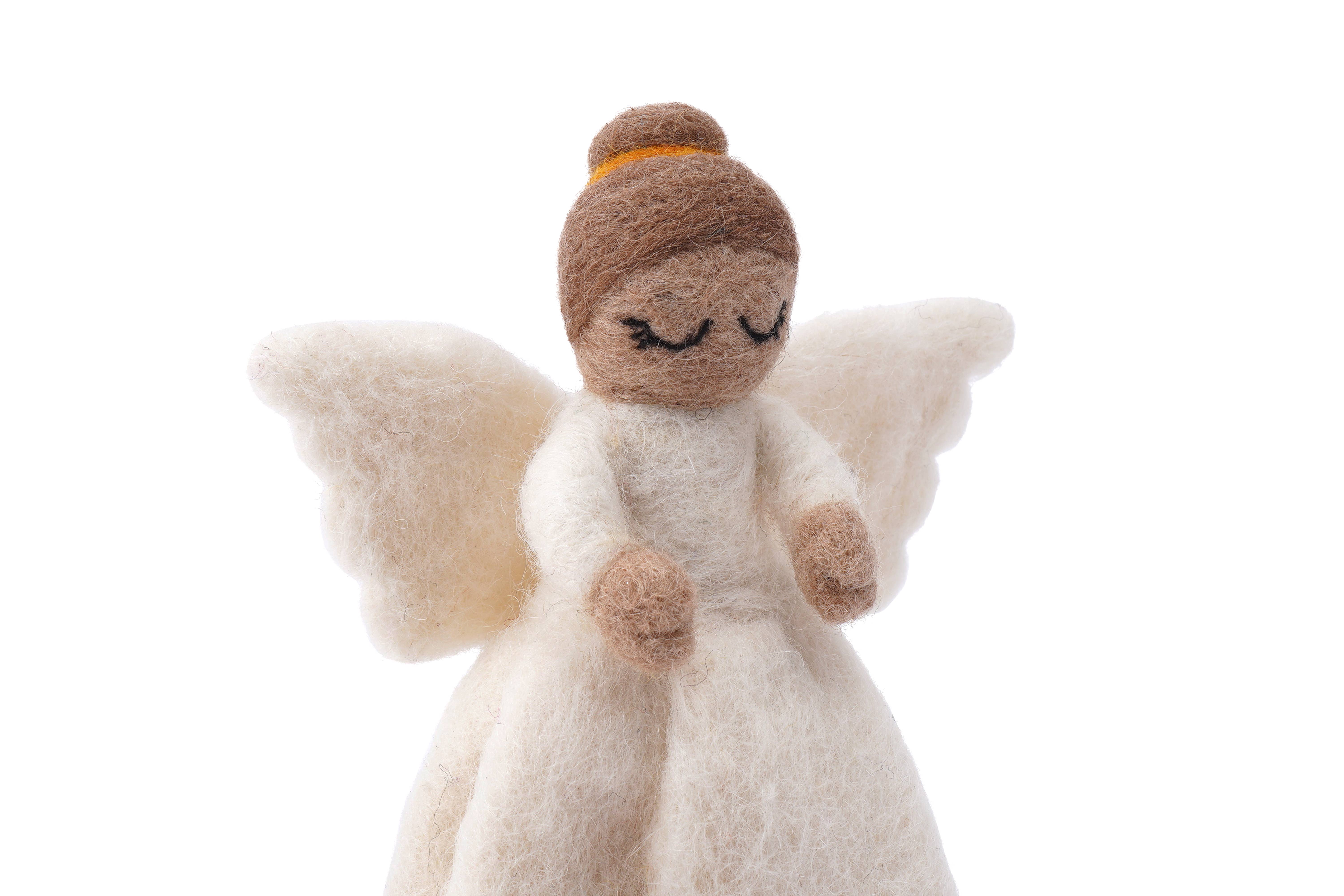 CGB Giftware - Wholesale Tree Topper - Festive Felts Angel Tree Topper3