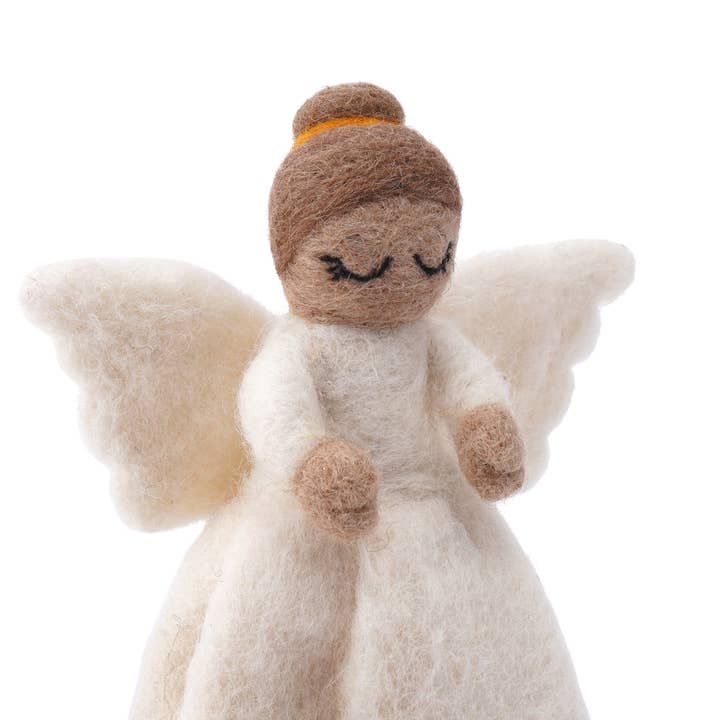 CGB Giftware - Wholesale Tree Topper - Festive Felts Angel Tree Topper3
