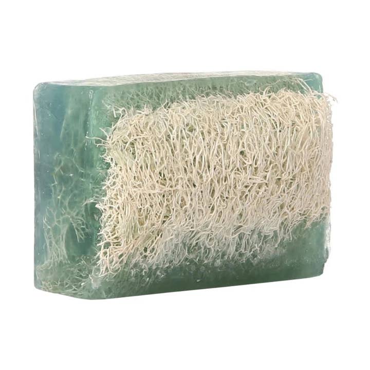 Savon Orchidée avec Loofah pour la vente par Kyble Soaps