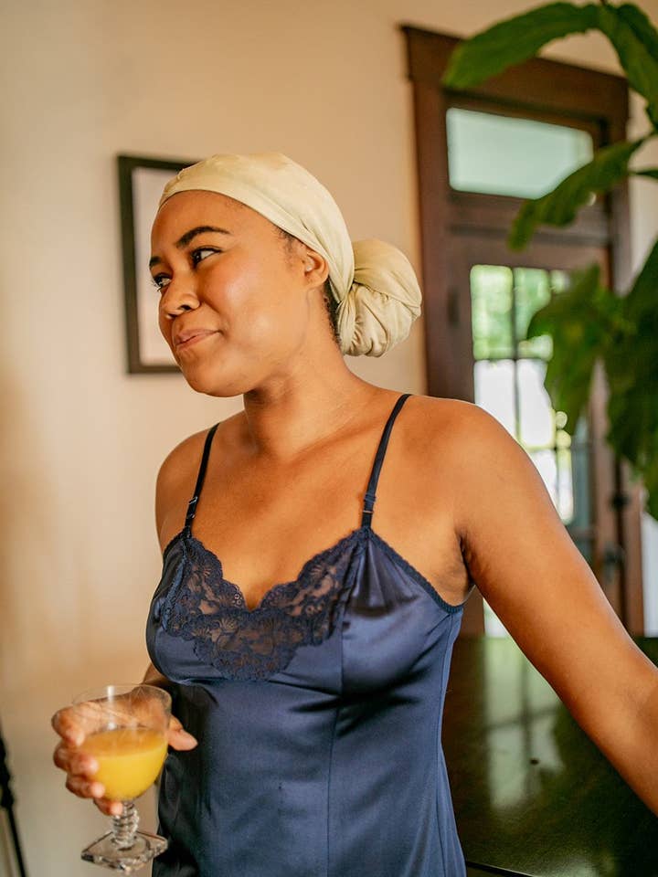 Capillum Bamboo Hair Towel in Almond Clay for wholesale by Capillum