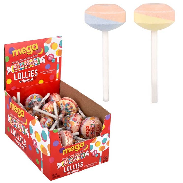 La Luna Bella - Toys - Wholesale Hard Candy - Smarties Mega Lollies- LLB Candy