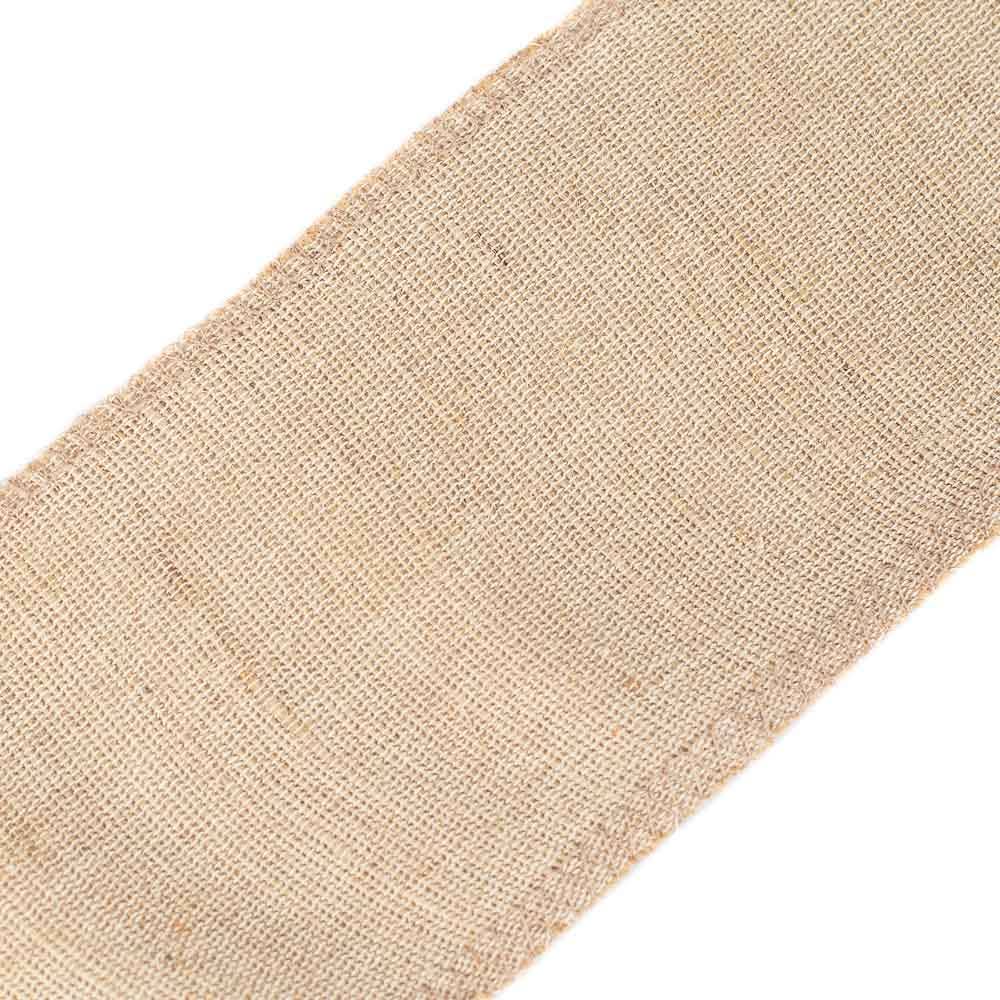 Factory Direct Craft – wholesale Ribbon – Gift wrapping – Natural Jute Cotton Burlap Ribbon Spool (10 yds L x 4 in W)2