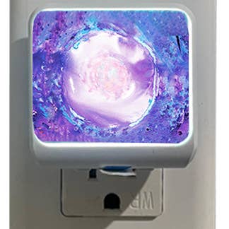 5D Night Light: Purple Vortex for wholesale by David Young Art