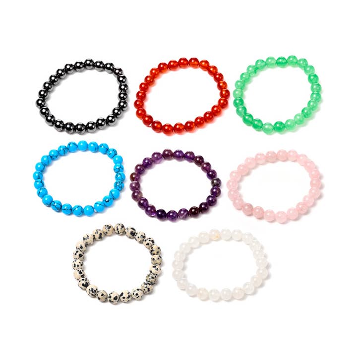 Puckator Ltd – wholesale Spiritual stone/crystal – Gemstone Beaded Bracelet1
