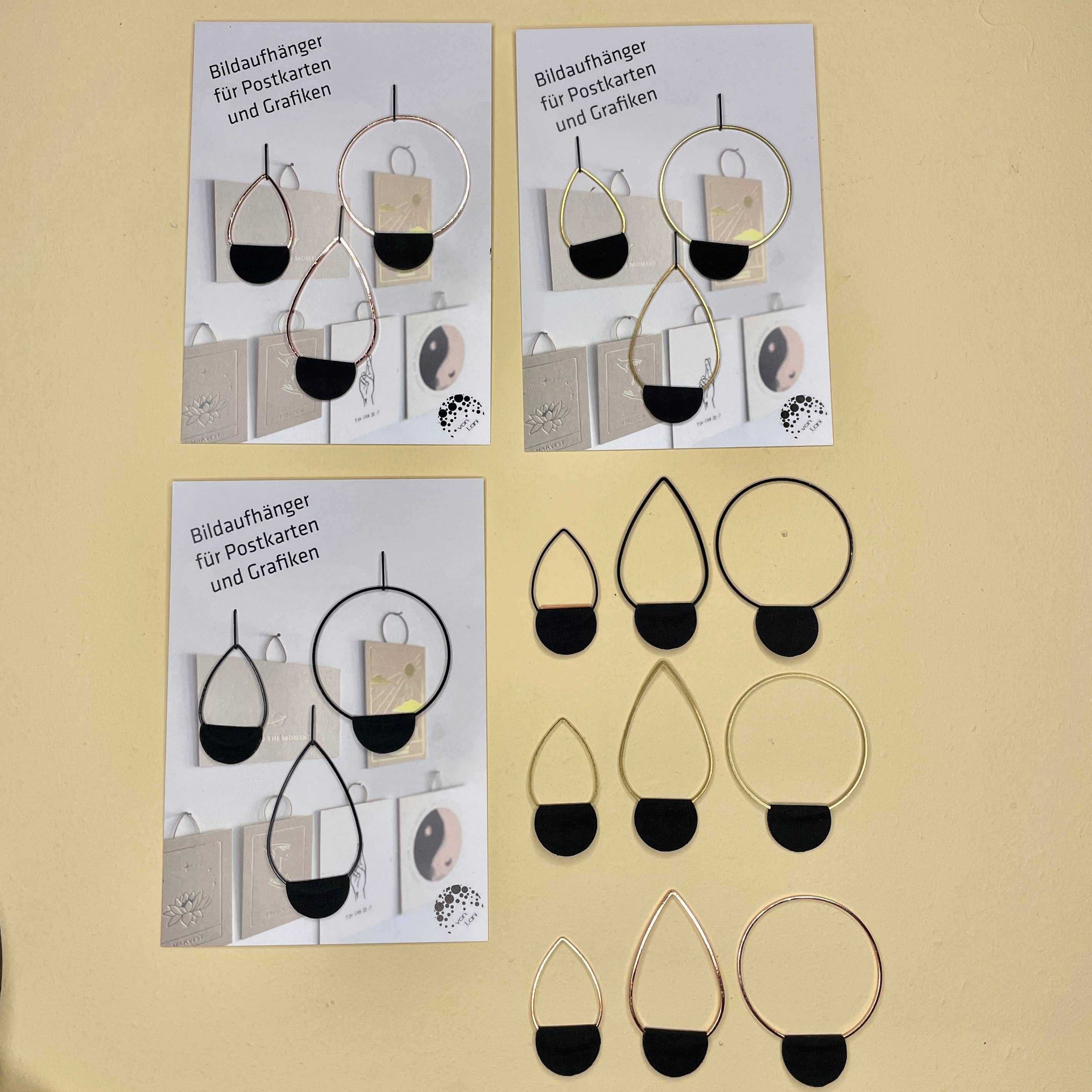 von Lani = Jewellry + Suncatchers - Vendita all'ingrosso Cornice portafoto - Set 3 💧💧🔵 Grucce per quadre/cornici per quadre/cartoline11