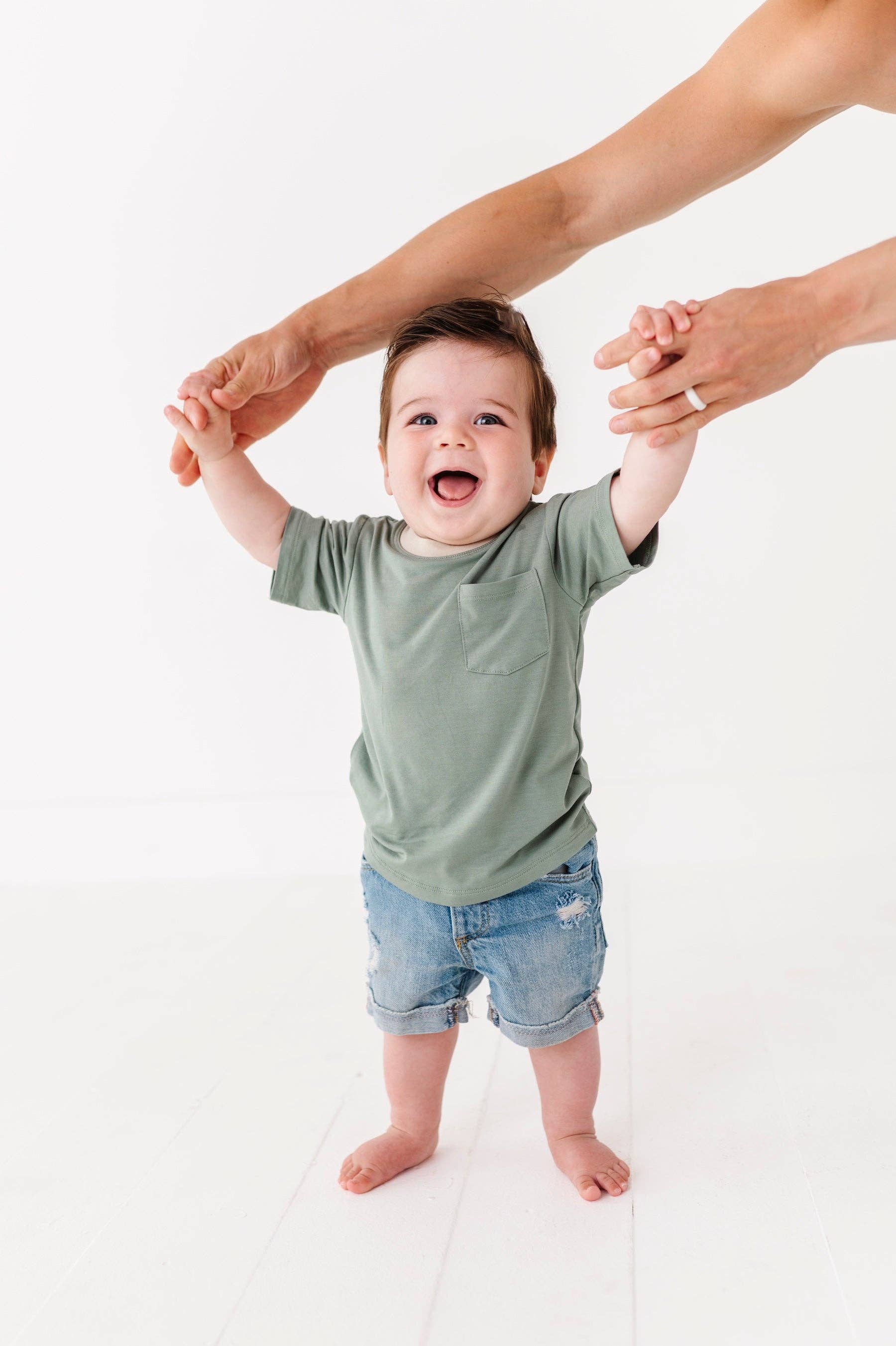 Black Sheep Baby Co – wholesale Overall - Baby – Ringer Pocket Tee Sparkdräkt3