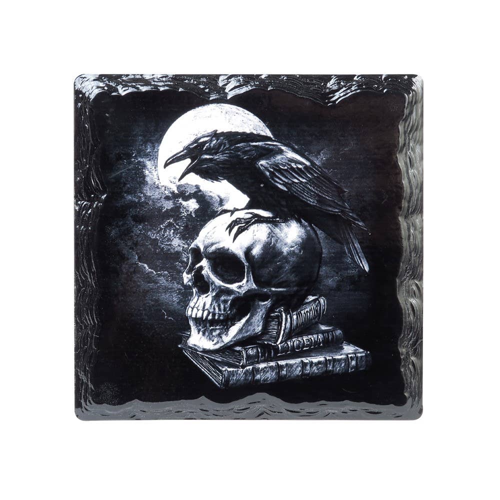 Alchemy England – wholesale Coasters – Poe's Raven (Ceramic Coaster)0