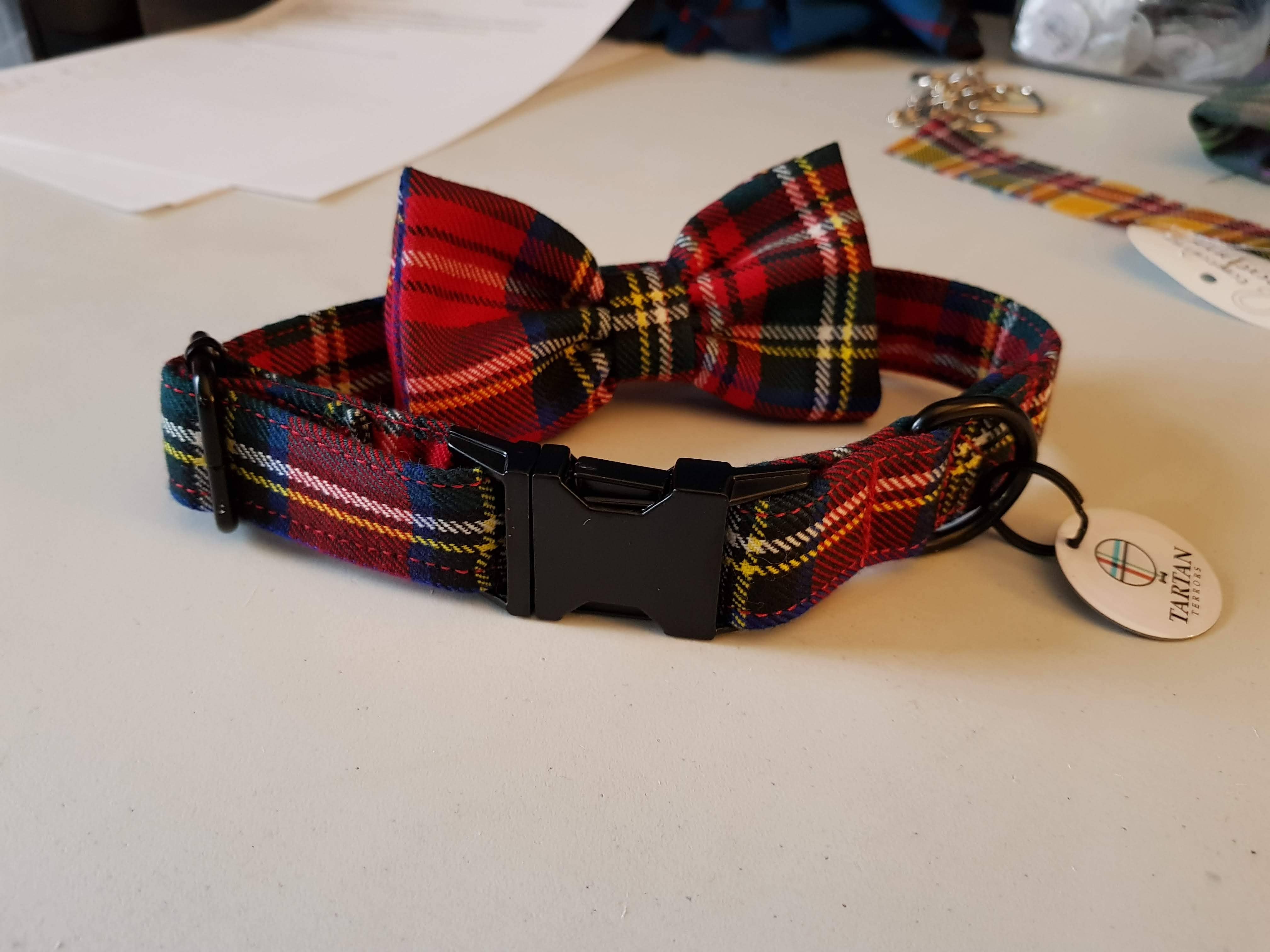 Tartan Terrors - Wholesale Pet Collar - Dog - Tartan Dog Collar (Large)- Royal Stewart Tartan2