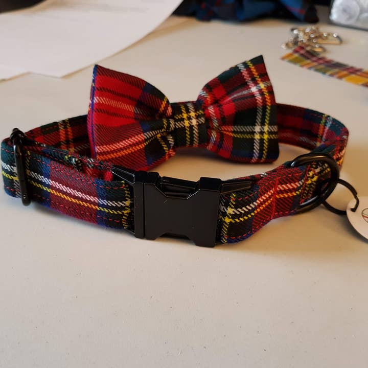 Tartan Terrors - Wholesale Pet Collar - Dog - Tartan Dog Collar (Large)- Royal Stewart Tartan2