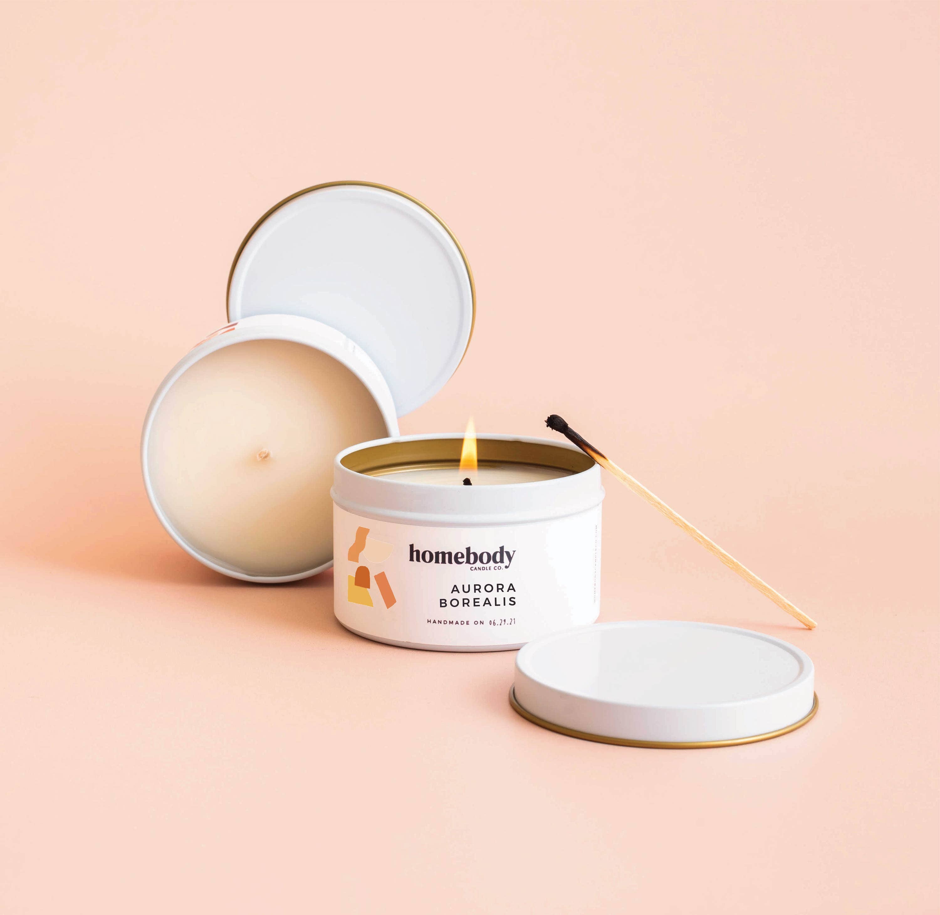 Homebody Candle Co. - Wholesale Travel Candles - Aurora Borealis • candle tin1