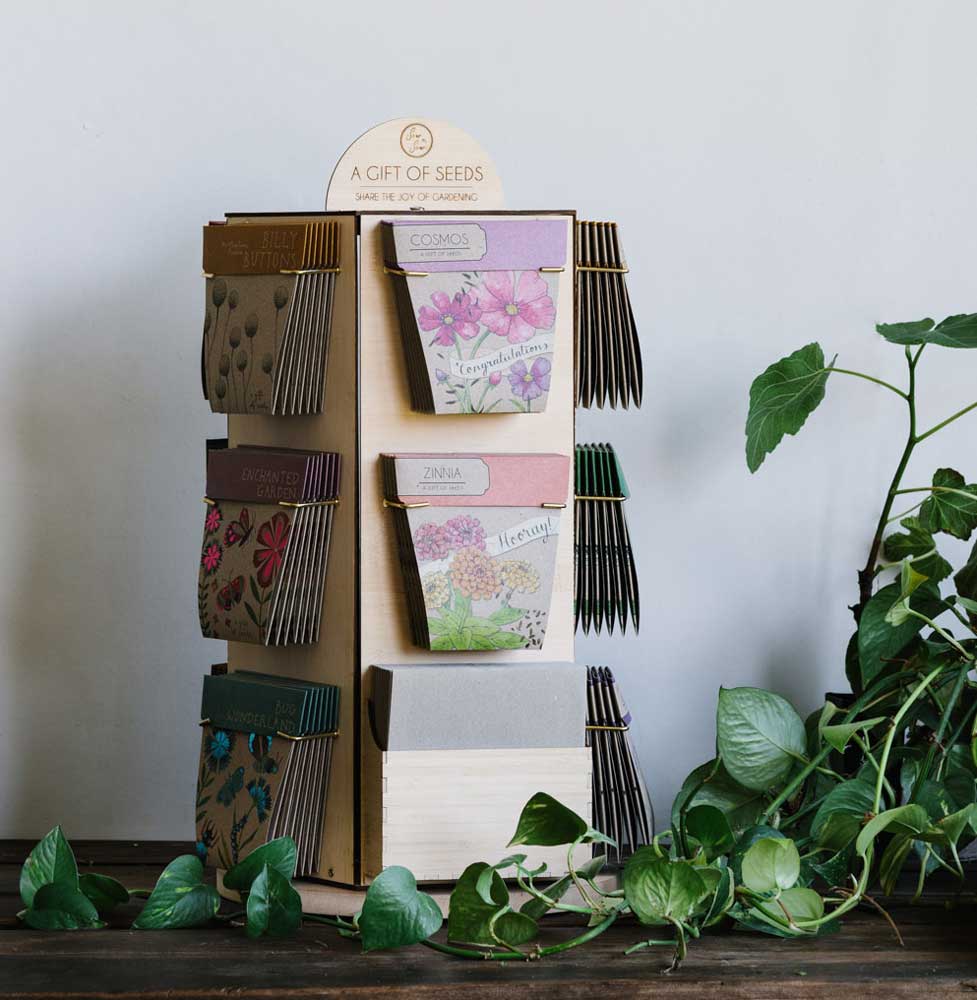 Sow 'n Sow - Wholesale Retailer display – Paper & novelty - Gift of Seeds Starter Pack - Carousel with Stock  (Aus only)1