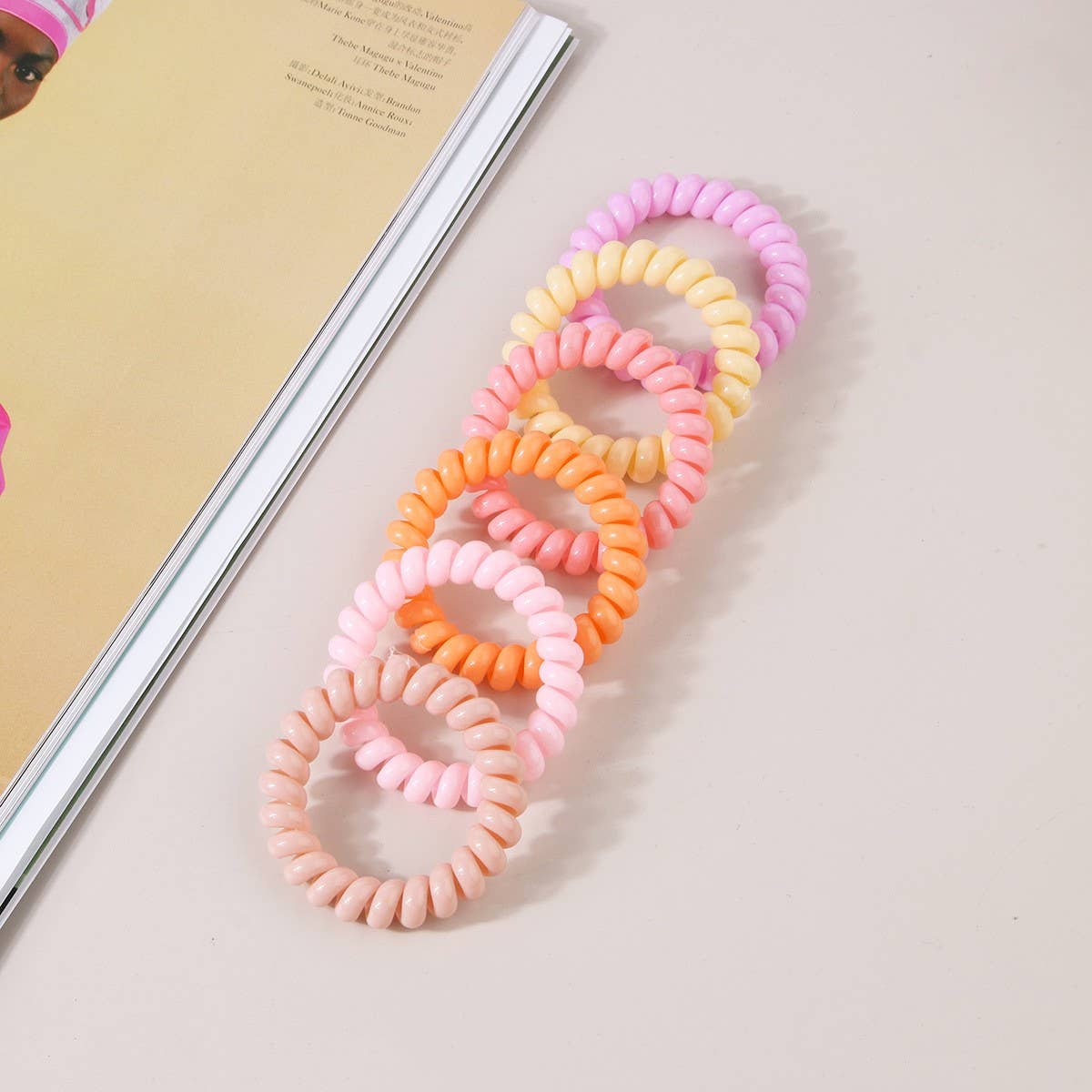 NINEXIS - Wholesale Hair Tie - CWAHA1108_Simple Phone Line Hair Tie  31