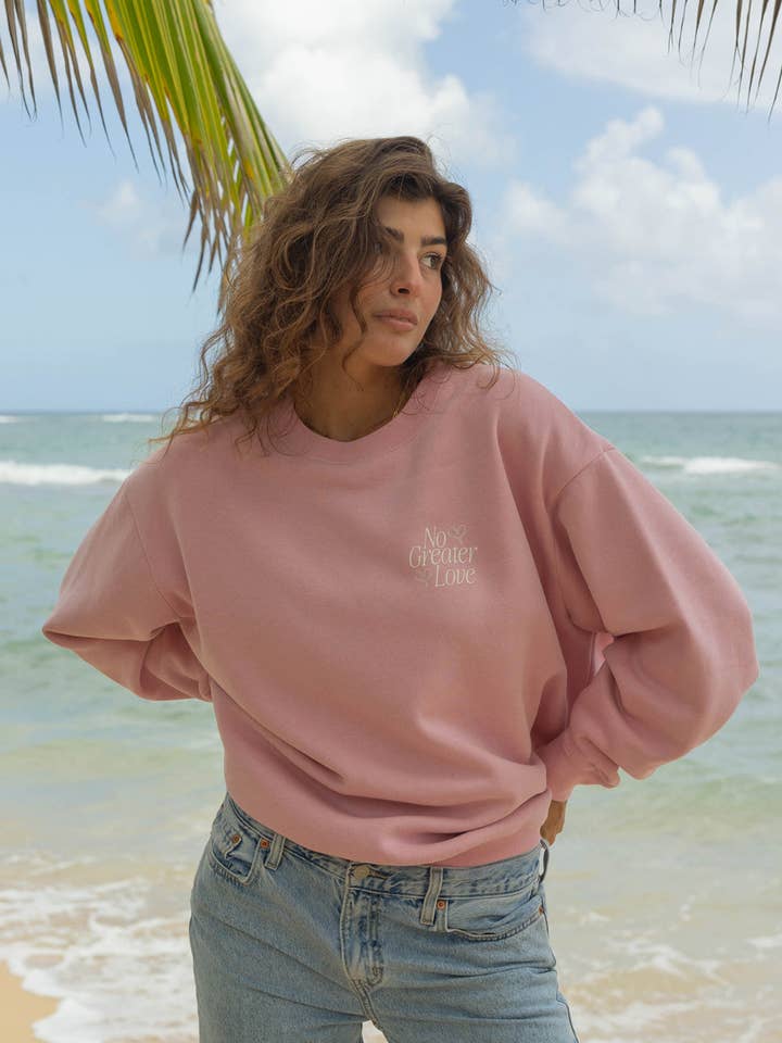 Girocollo unisex No Greater Love per la vendita all'ingrosso da parte di Elevated Faith