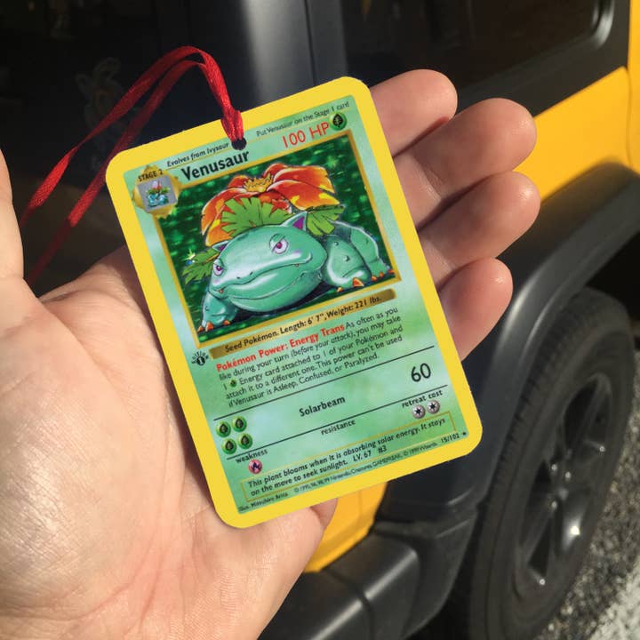 Lucky Mfg. Co. - Wholesale Car Freshener - Unisex - Venusaur Pokemon Card Air Freshener