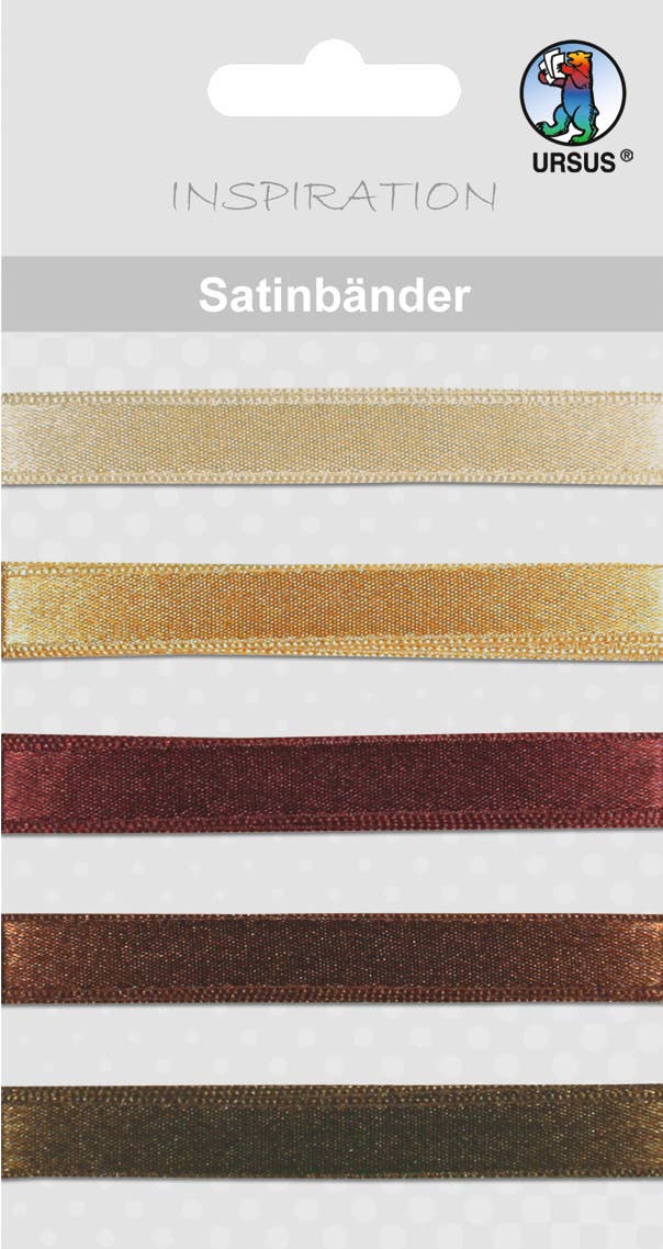 URSUS® / Buntpapierfabrik Ludwig Bähr GmbH & Co. KG – wholesale Ribbon – Gift wrapping – brown satin ribbons0