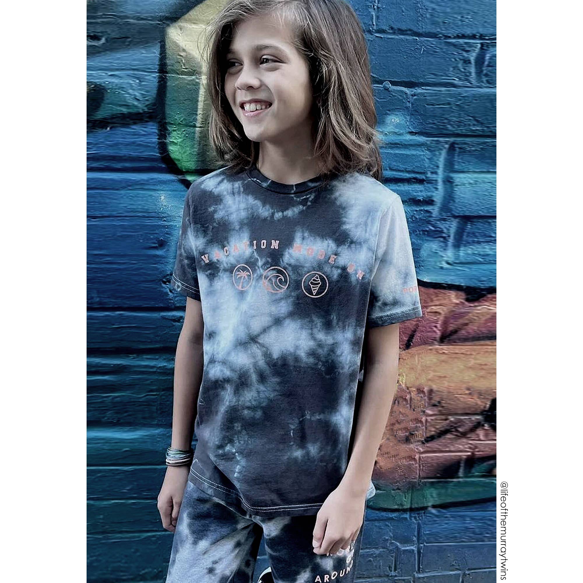 Port 213 - Wholesale Screen Printed T-Shirt - Kids - Kids Tie Dye Vacation T-shirt-Girls, Boys2