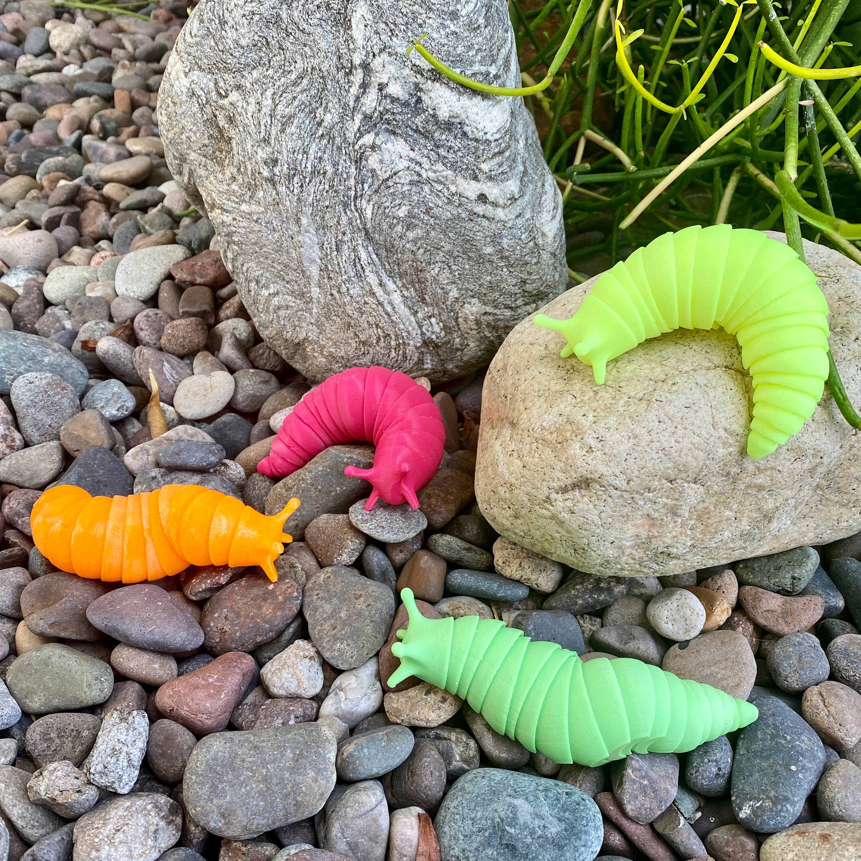 NumanPrints - Wholesale Fidget Toy - Kids - Articulated Slug 3D Printed Moveable fidget7