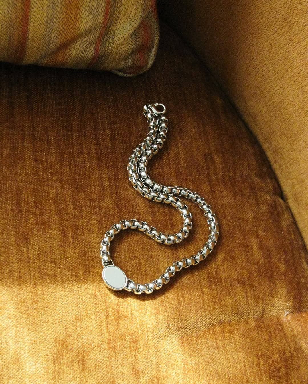 Sessori - Vendita all'ingrosso Collana con ciondolo/pendaglio - Collana a catena con maglie in argento Ashton3