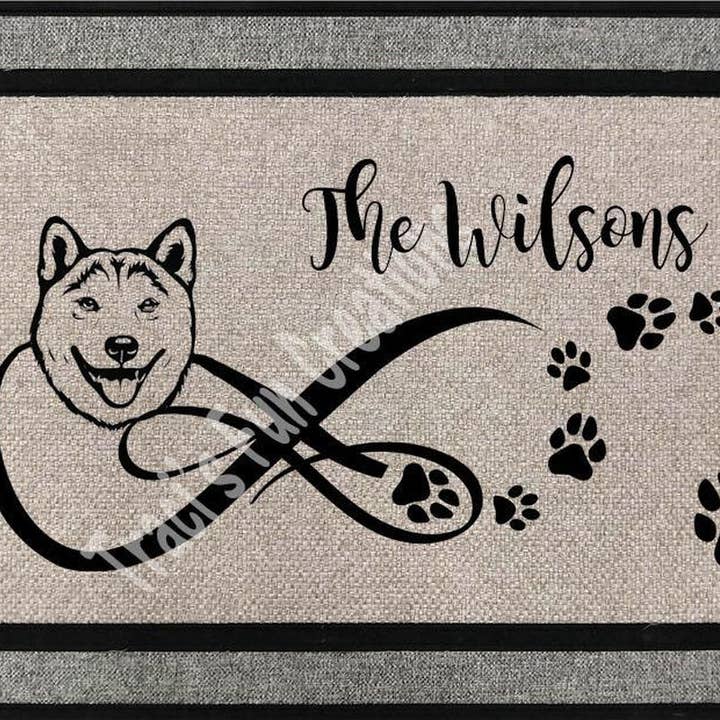 Shiba Inu Door Mat for wholesale by Traci's Fun Creations