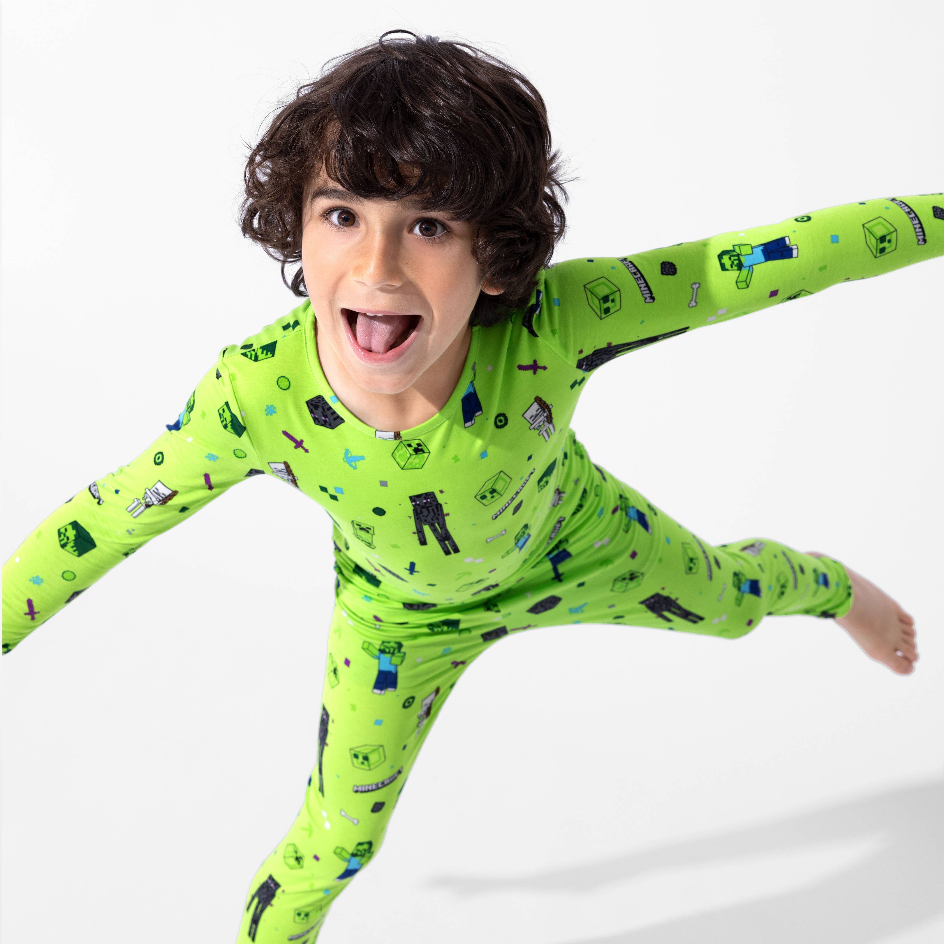 Bellabu Bear - Wholesale Sleepwear Set - Kids - Minecraft Mob Squad Bamboo Kids Pajamas15