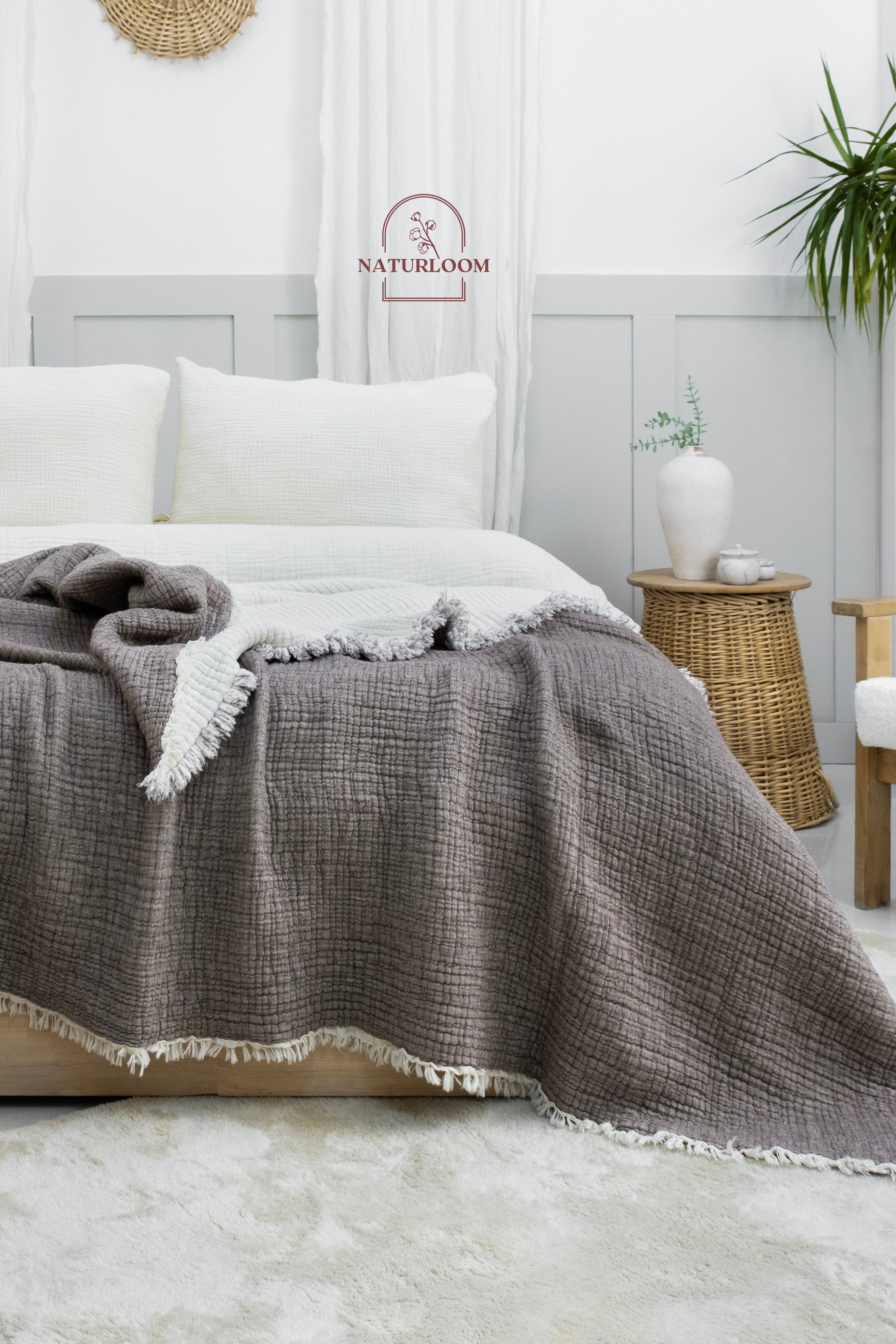 Naturloom - Wholesale Quilt - 6 Layer Organic GOTS Certified Muslin Quilt - Natural Comfort, Breathable & Cozy Year Round9