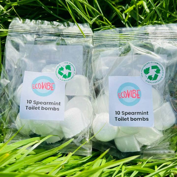 Eco Toilet Bomb Cleaners - Spearmint for wholesale by EcoVibe