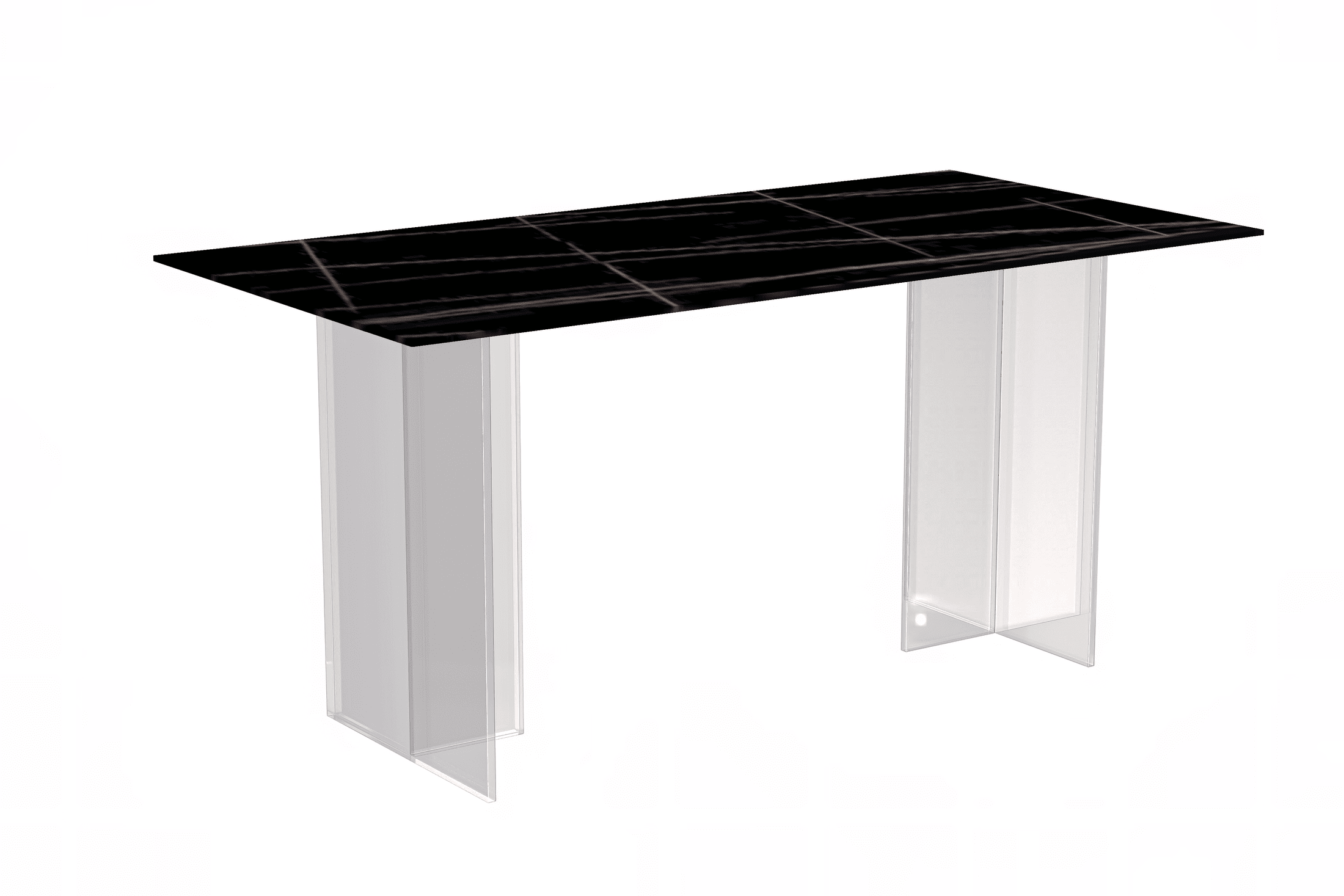 LeisureMod - Wholesale Side Table - Kova Rectangular Dining Table with Stone or Glass Top6