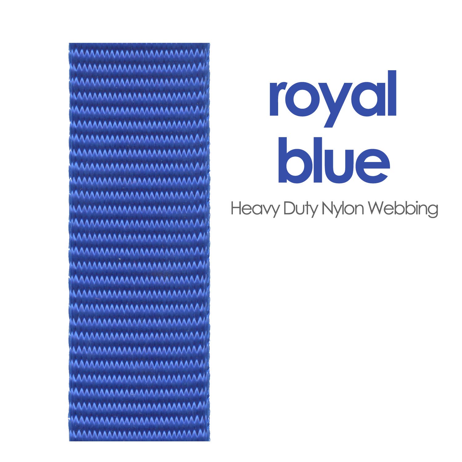 Such Good Supply - Wholesale Craft Supplies - Royal Blue Nylon Webbing - Heavy Duty 4 Widths2
