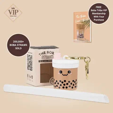 Boba Tribe – Großhandel Schlüsselanhänger – Unisex – Schlüsselanhänger-Set mit Boba-Trinkhalm4