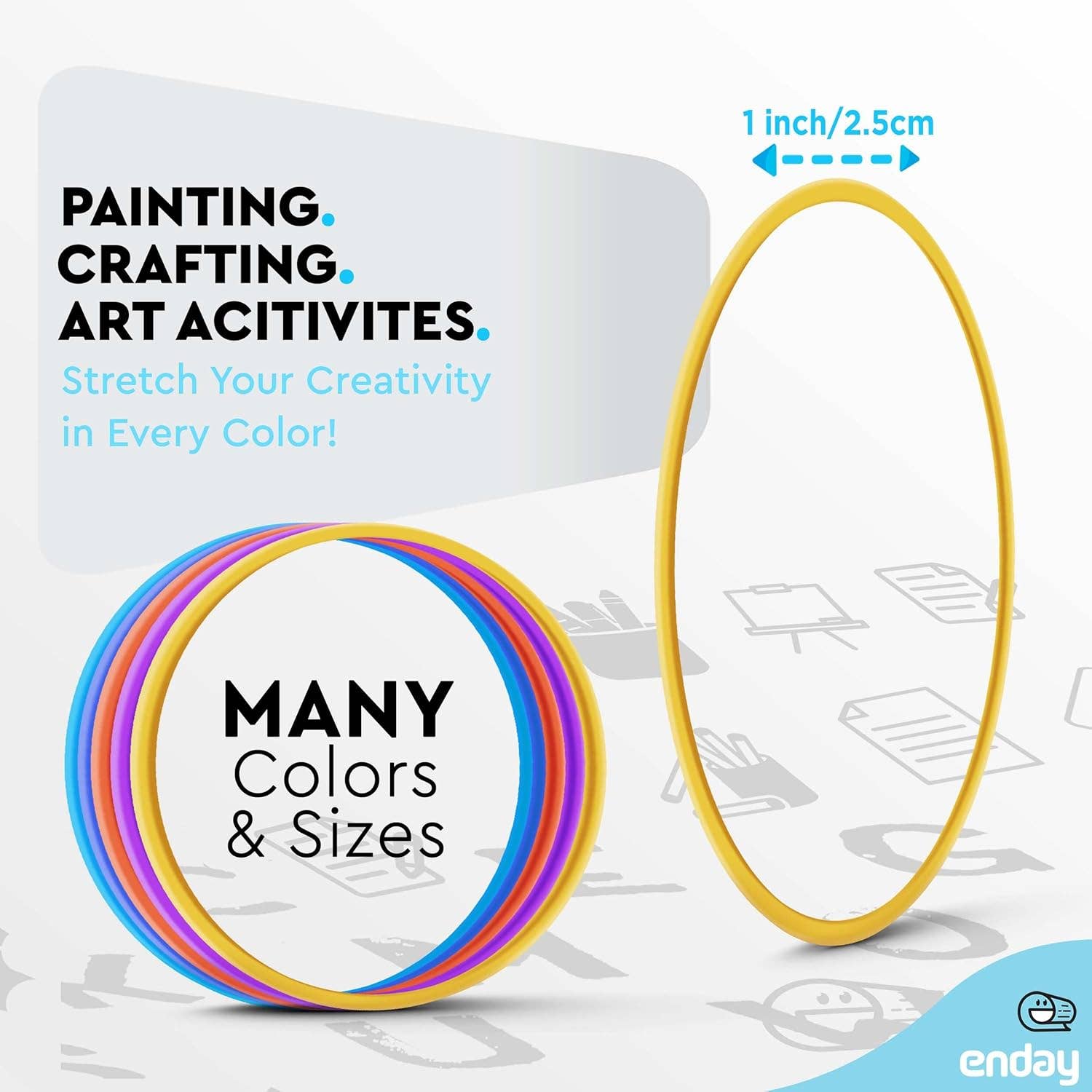 enday - Wholesale Classic Toy - Kids - Assorted Colors And Sizes Rubber Bands (227g/0.5 lbs)6