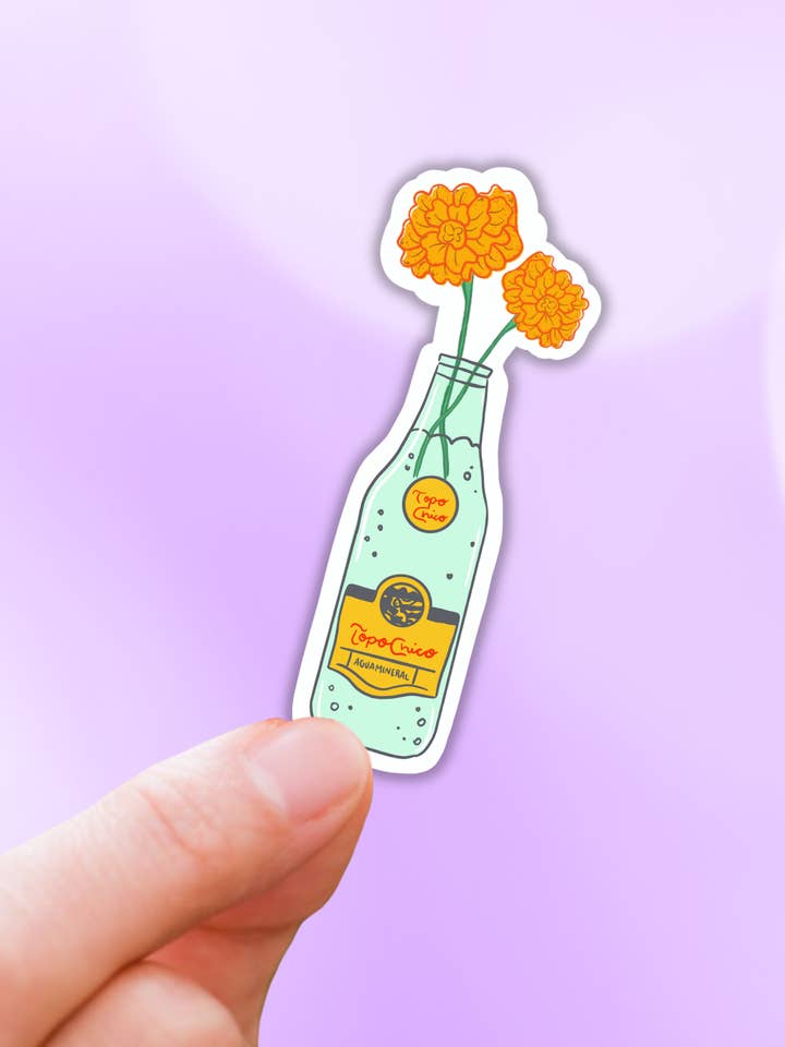 Topo chico latinx vinyl sticker for wholesale by Lalatina Shop