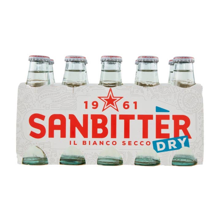 San Pellegrino Sanbitter Dry White 10cl x 10 for wholesale by Made in eatalia