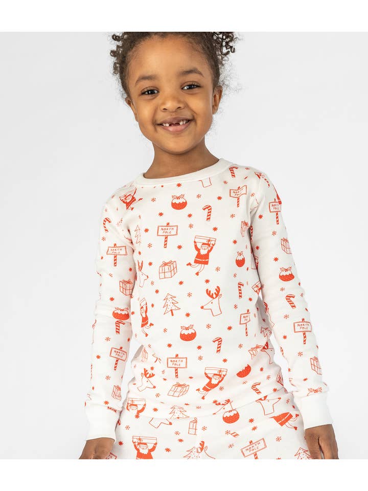 SMALLER THINGS - Wholesale Sleepwear Set - Kids - Goodnight, North Pole Kids Pajamas2