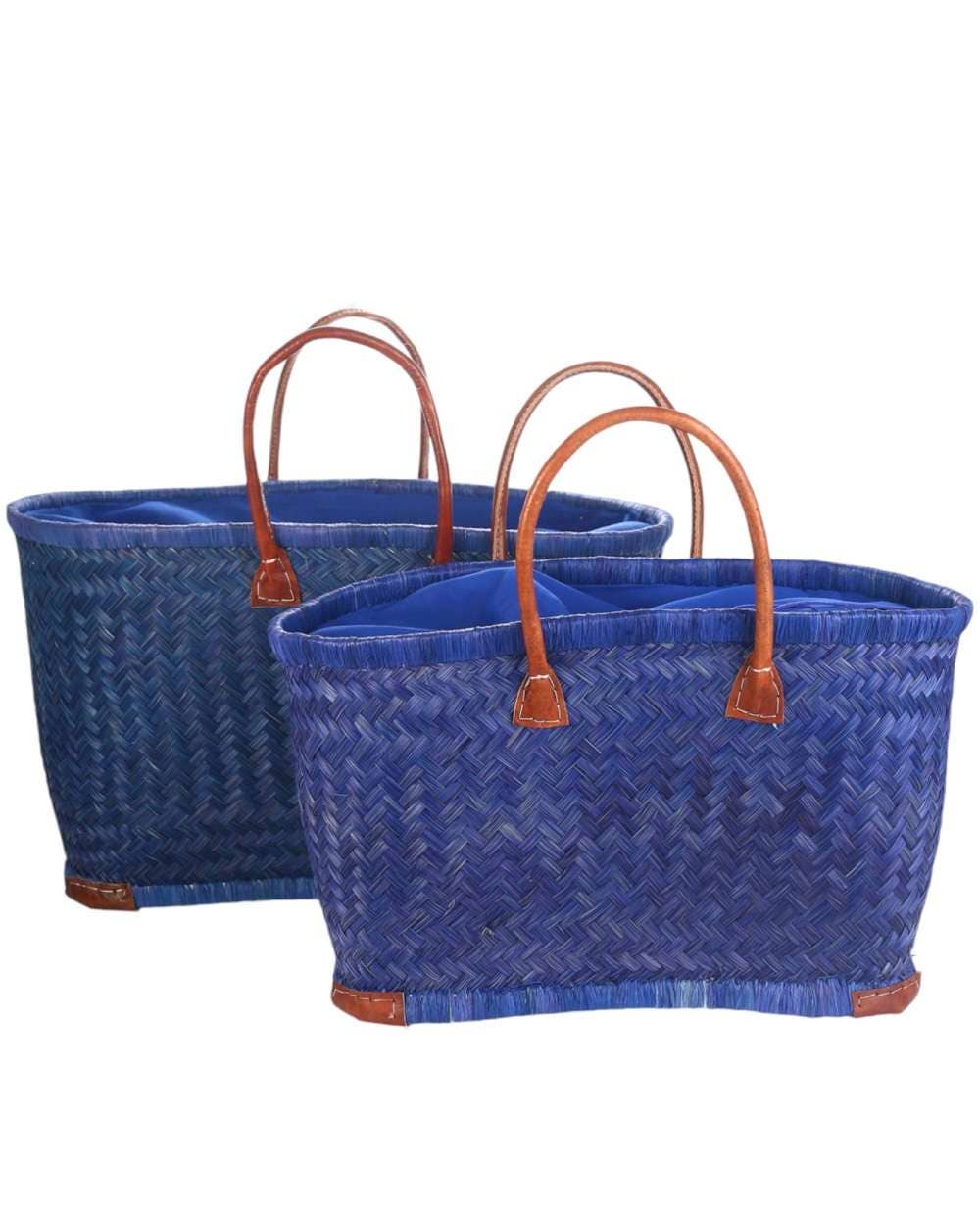 Kbas - Venta al por mayor Bolso con asas - Mujer - JUEGO DOS CAPAZOS ESPARTO, CIERRE SACO, COLOR NATURAL0