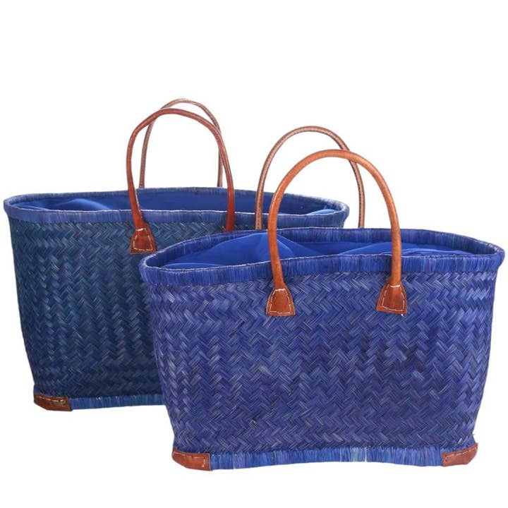 Kbas - Wholesale Top Handle Bag - Women's - SET OF TWO ESPARTO BASKETS, SACK CLOSURE, NATURAL COLOR0