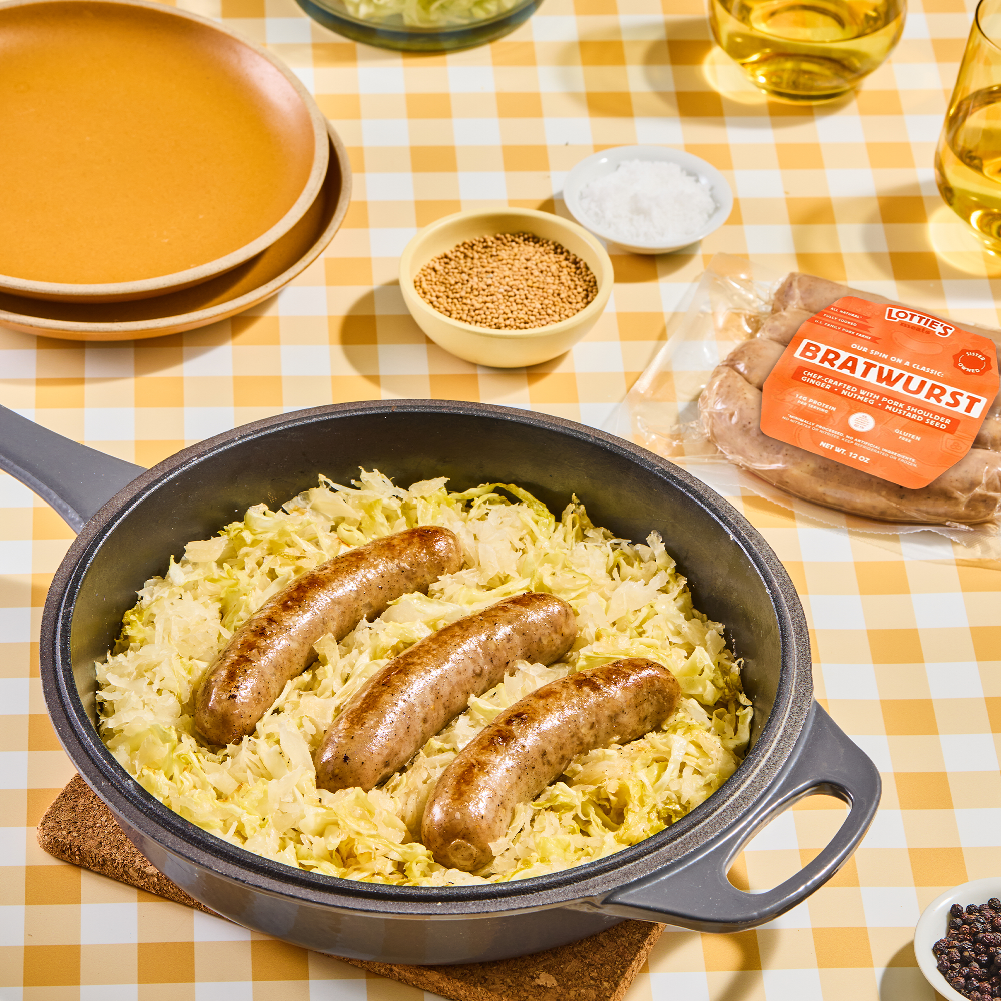 Lottie's Meats - Wholesale Sausage - The Bratwurst | Fully Cooked Sausage | 14 Packs Per Case 3