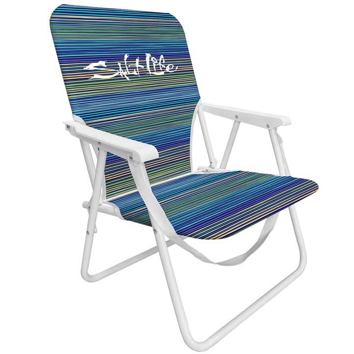 Salt Life Breezer Beach Chair, Pocket&Carry Strap-Blue Ombre for wholesale by Chaby International
