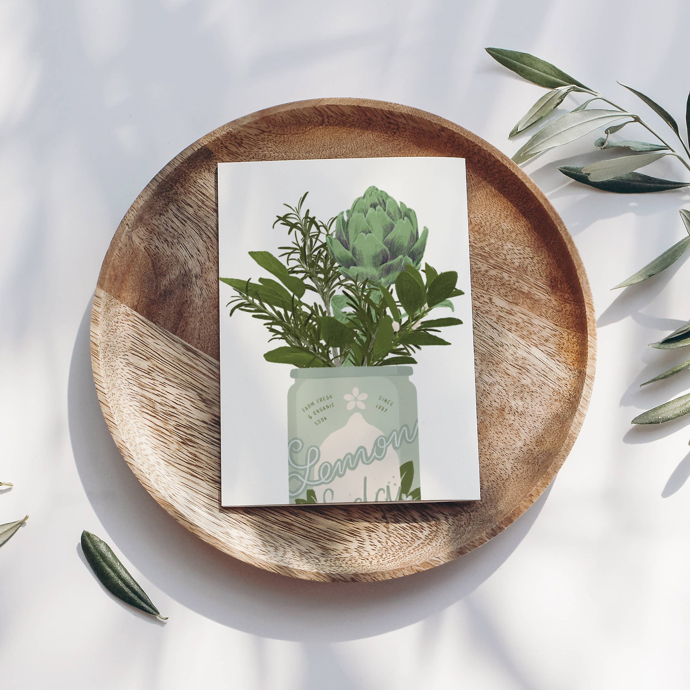 Wildblumen Atelier - Vendita all'ingrosso Cartoline - Cartolina con lattina di limonata mediterranea, certificata FSC3