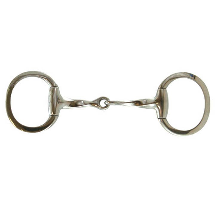 Intrepid International - Wholesale Horseback Riding Gear - Coronet Slow Twist Stainless Steel Eggbutt Snaffle Bit