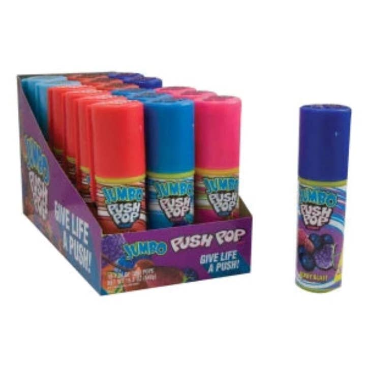 I Got Your Candy – wholesale Lollipop – Bazooka Push Pop Jumbo 1.6oz - 18ct