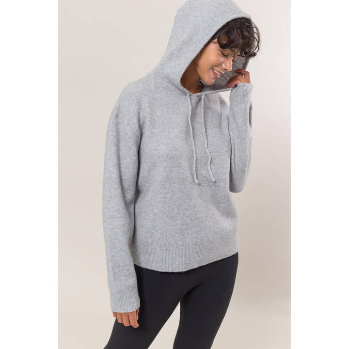 HYFVE - Wholesale Hoodie - Women's - DZ24F530-Drawstring Hoodie Sweater