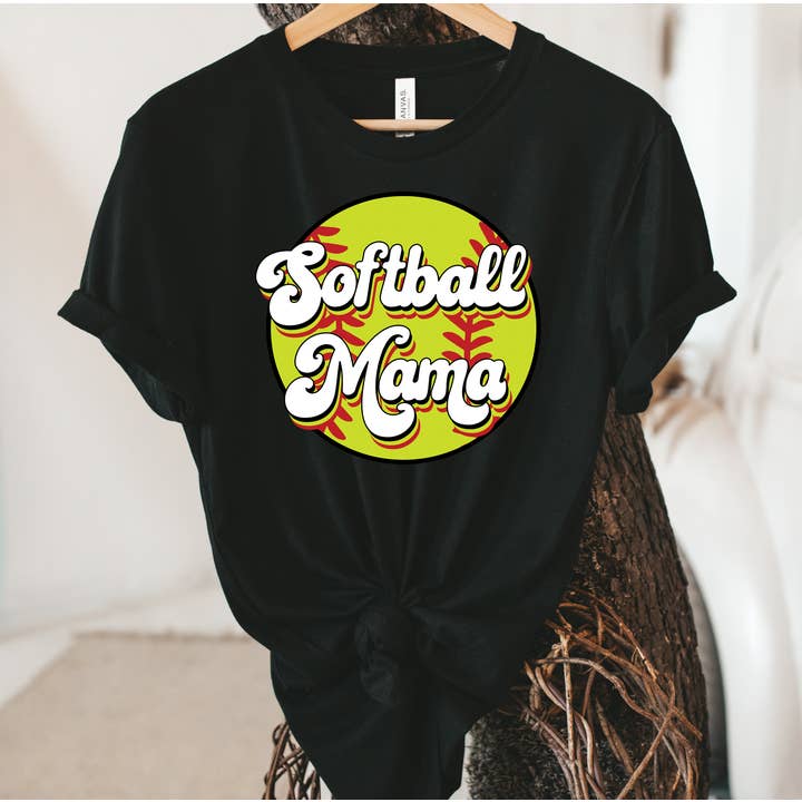 Softball Mama Unisex T-shirt for wholesale by Into The Desert
